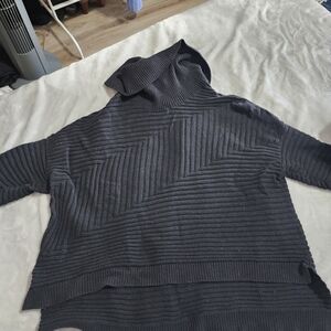 Michael Kors Black Knit Loose Turtleneck